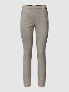 Mode Broeken Stoffen broeken Q/S Q\/S Stoffen broek lichtgrijs-zwart geruite print zakelijke stijl Mode Broeken Stoffen broeken Q/S Q\/S Stoffen broek lichtgrijs-zwart geruite print zakelijke stijl
