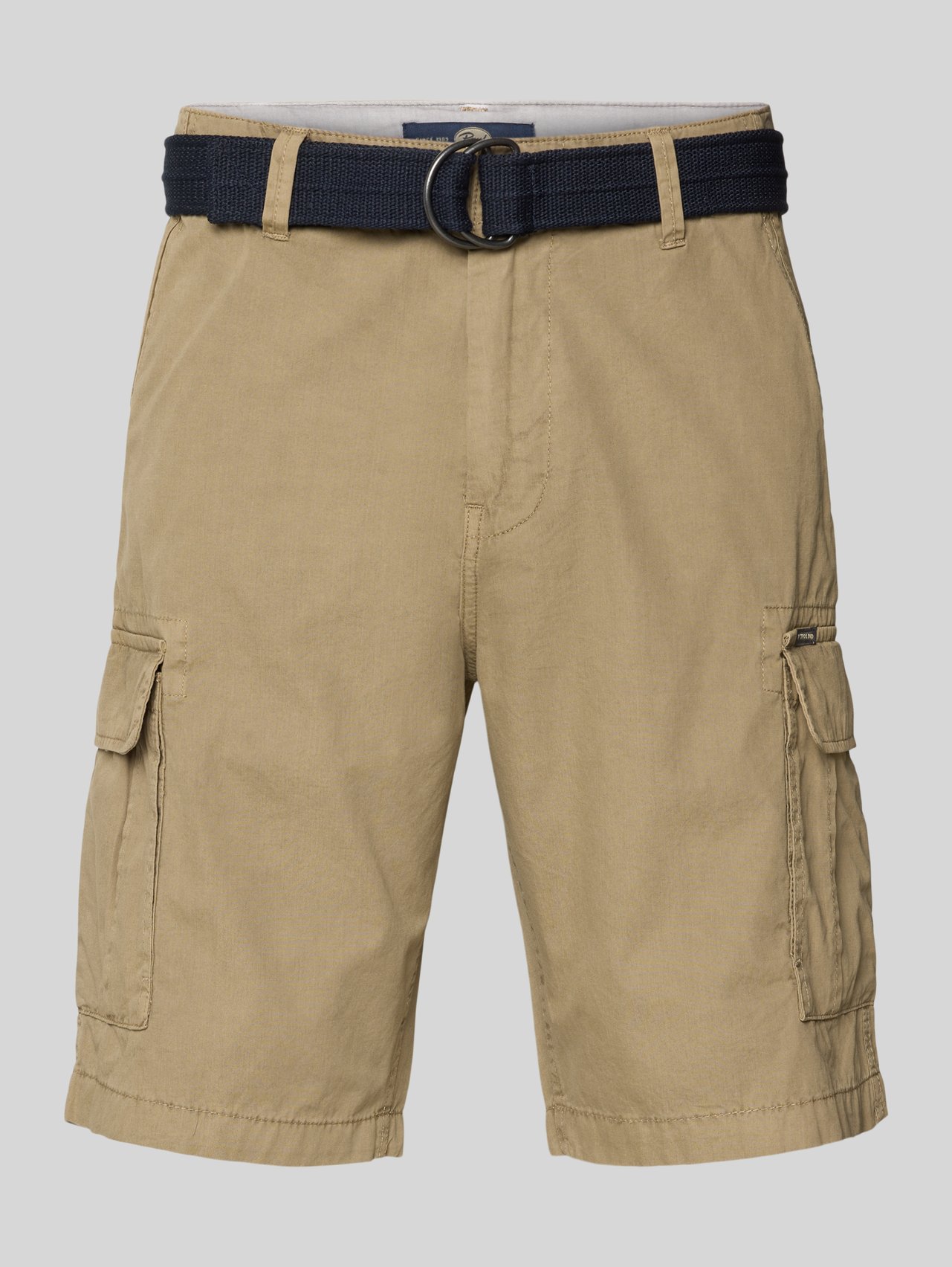 Regular Fit Bermudas mit Cargo-Taschen von Petrol Beige - 7