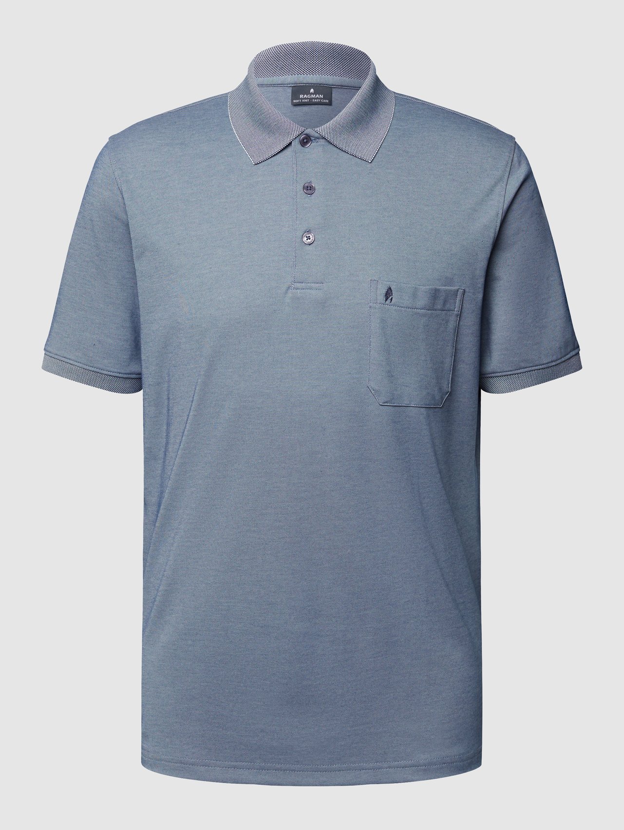 Regular Fit Poloshirt mit Brusttasche von RAGMAN - 45