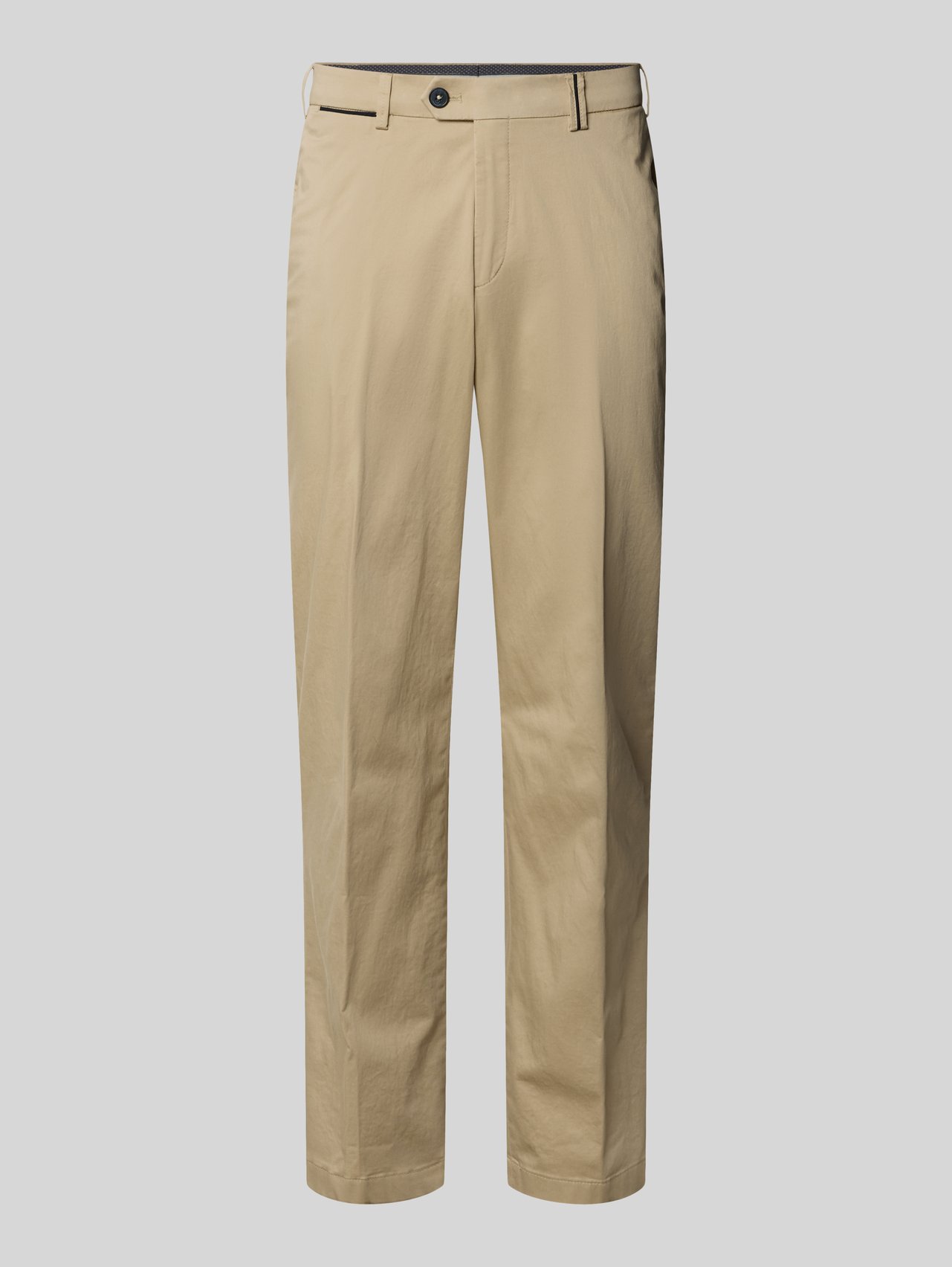 Regular Fit Chino mit Eingrifftaschen Modell 'Peaker' von Hiltl Beige - 7