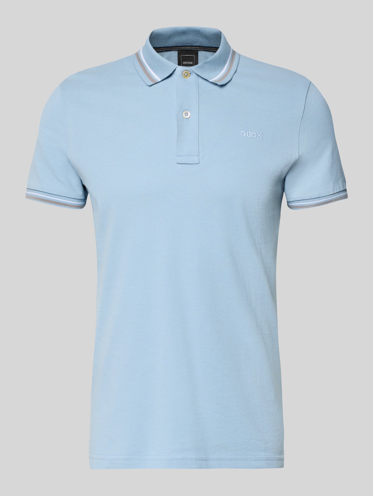 Slim Fit Poloshirt mit Kontraststreifen von Geox - 9