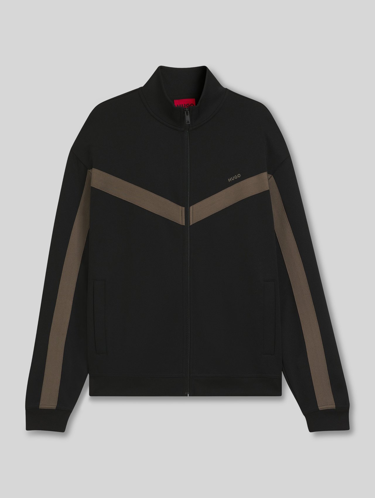 Relaxed Fit Sweatjacke mit Chevron-Tape Modell 'DARTI' von HUGO - 16