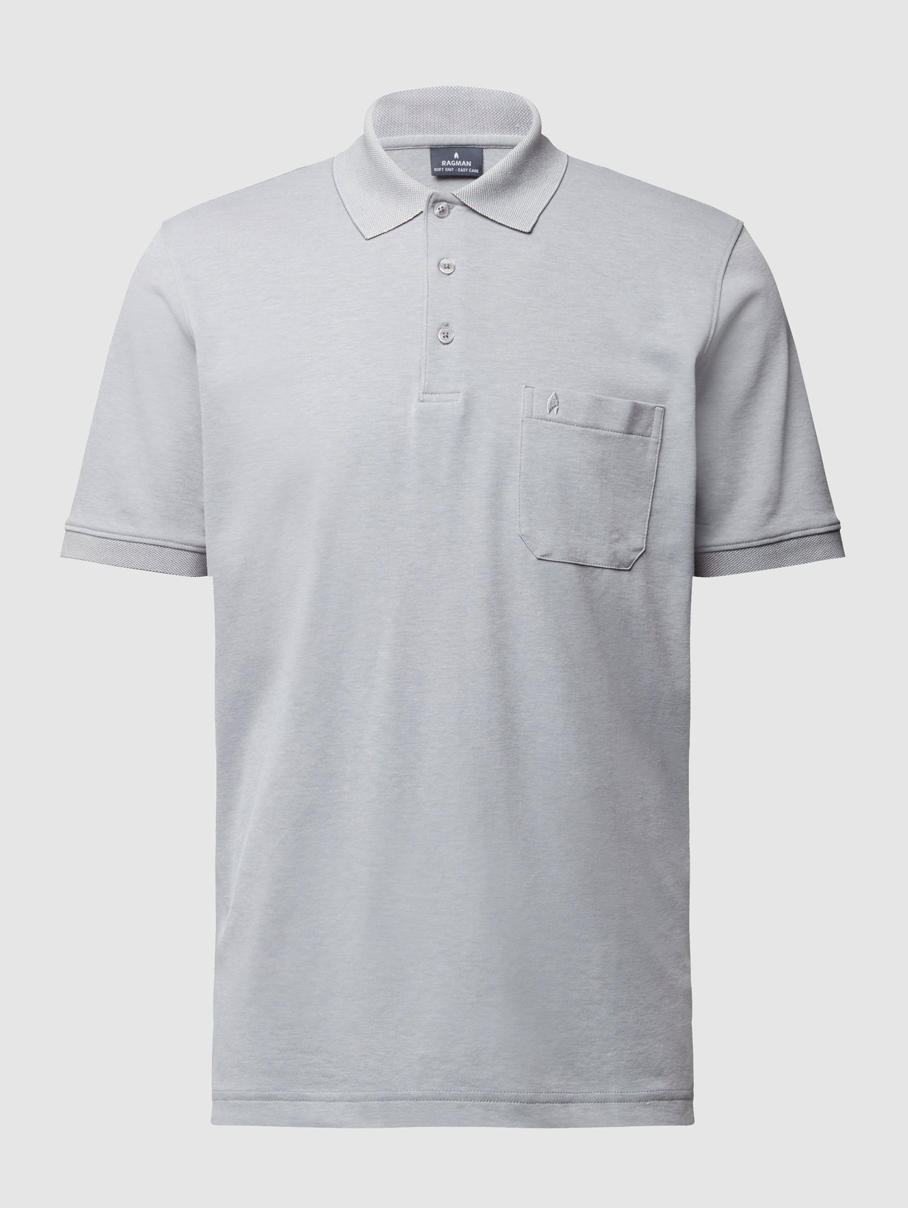 Regular Fit Poloshirt mit Brusttasche von RAGMAN - 23