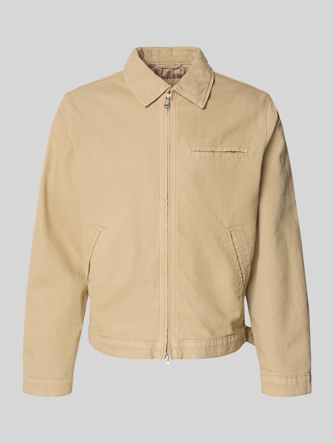 Jacke mit Zweiwege-Reißverschluss von JACK & JONES Beige - 27