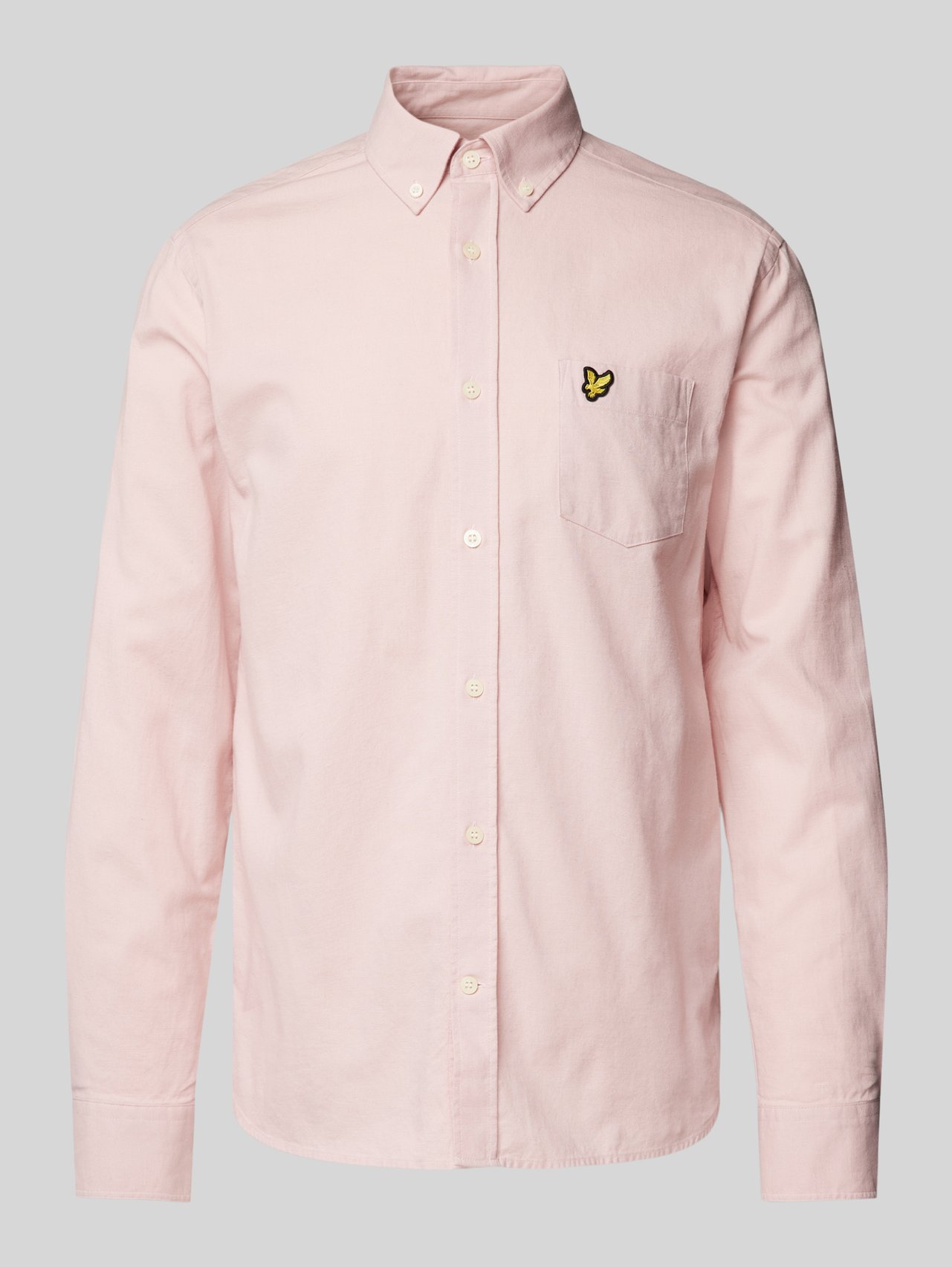Slim Fit Freizeithemd aus Baumwoll-Leinen-Mix von Lyle & Scott Pink - 4