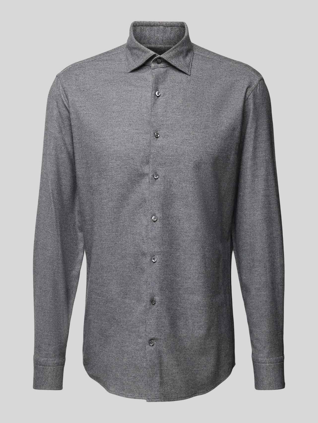 Slim Fit Business-Hemd mit Haifischkragen von Stenstroms - 12