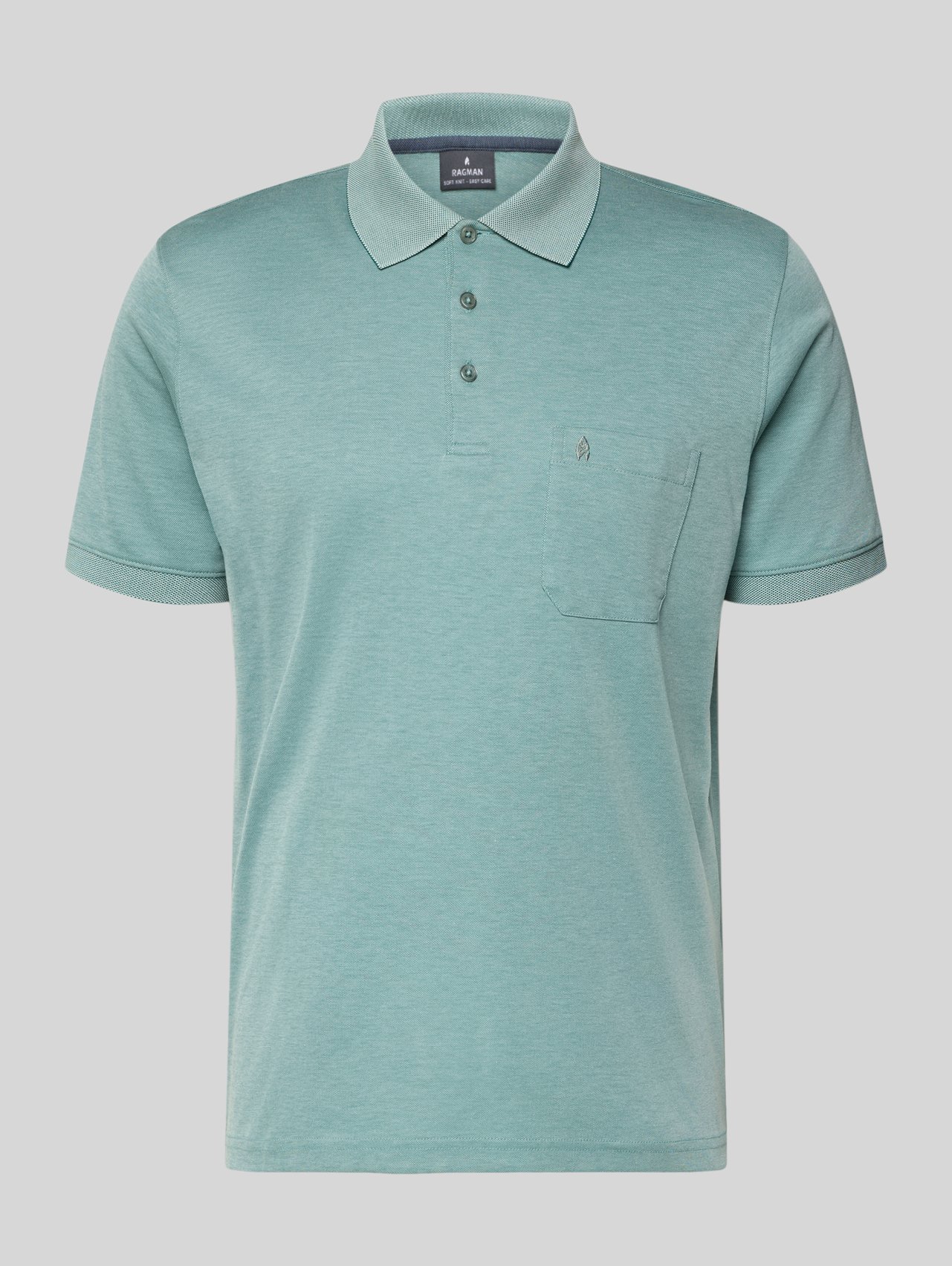 Relaxed Fit Poloshirt aus Baumwoll-Mix von RAGMAN - 42