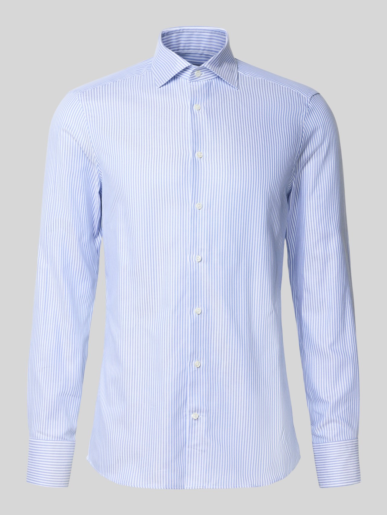 Slim Fit Business-Hemd mit Kentkragen von Stenstroms - 23
