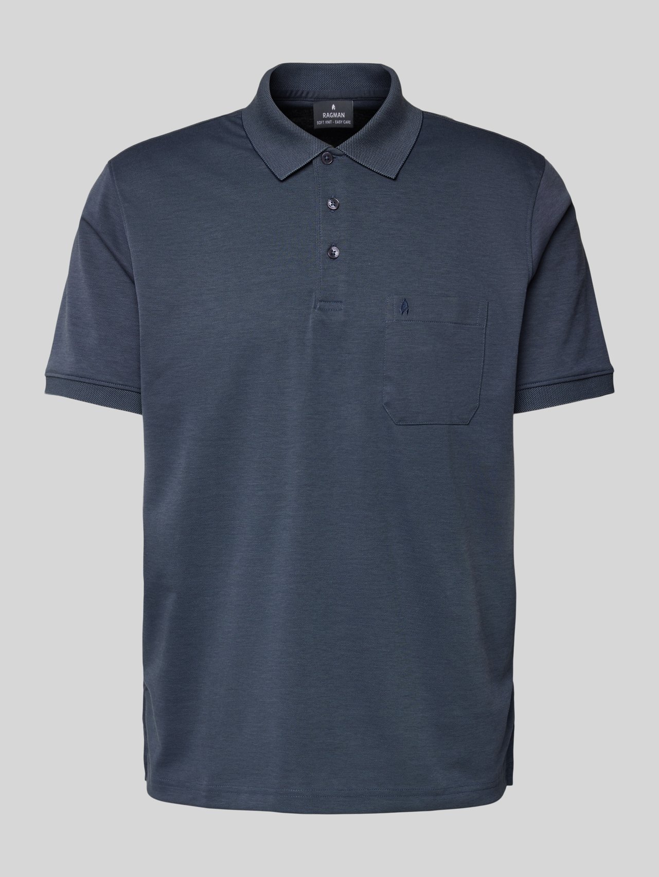 Regular Fit Poloshirt mit Brusttasche von RAGMAN - 18