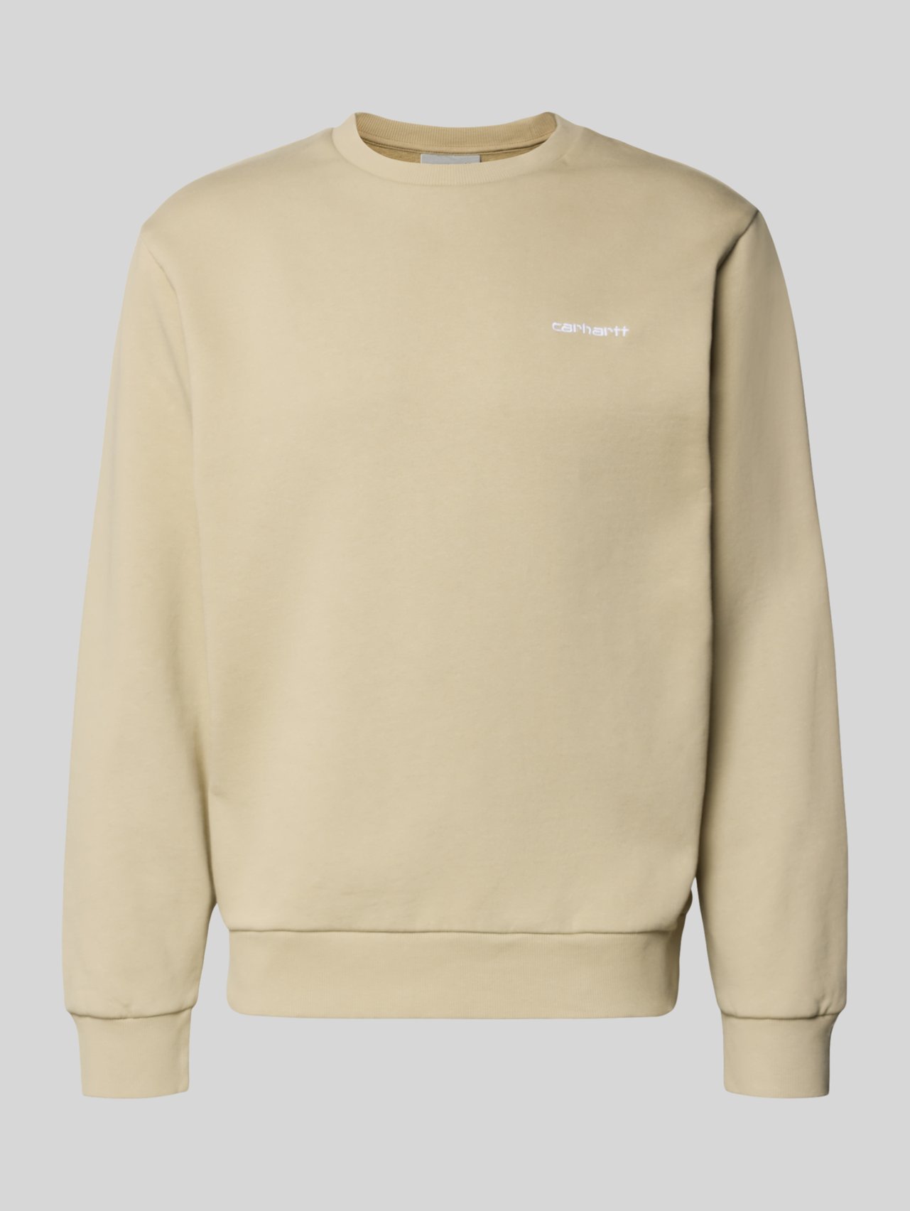 Sweatshirt mit Rundhalsausschnitt und Label-Stitching von Carhartt Work In Progress Beige - 25