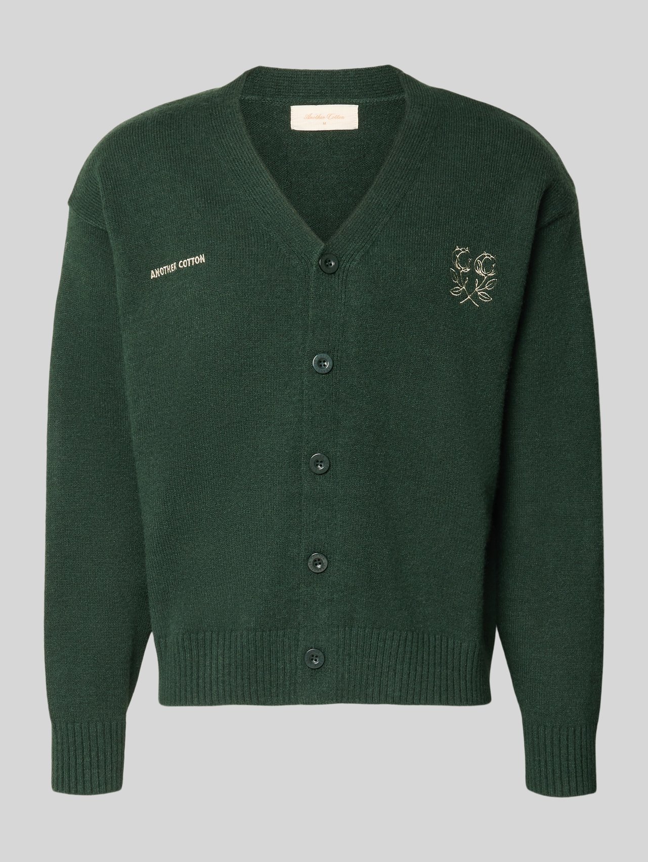 Cardigan mit Logo-Stitchings und V-Ausschnitt von ANOTHER COTTON LAB - 47